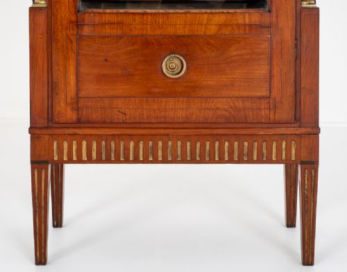 fig 1. French Empire Style Mahogany Display Cabinet