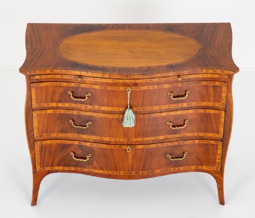 fig 1. Hepplewhite Design Mahogany Commode