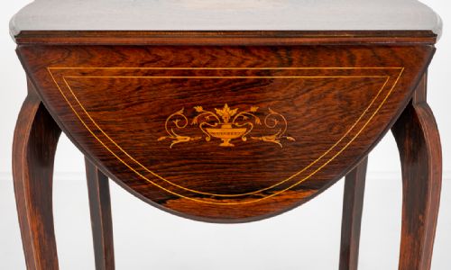 PRETTY ROSEWOOD OCCASIONAL TABLE - ADDITIONAL PHOTO 8