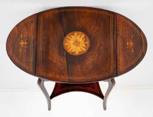 PRETTY ROSEWOOD OCCASIONAL TABLE - ADDITIONAL PHOTO 9