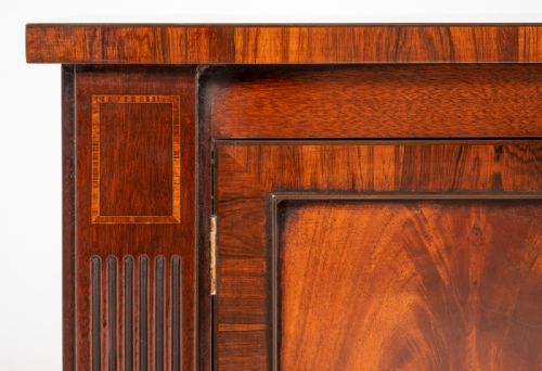 fig 1. Imposing Matched Pair of Regency Style Mahogany Sideboards