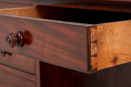 VICTORIAN MAHOGANY PEDESTAL DESK - ADDITIONAL PHOTO 5