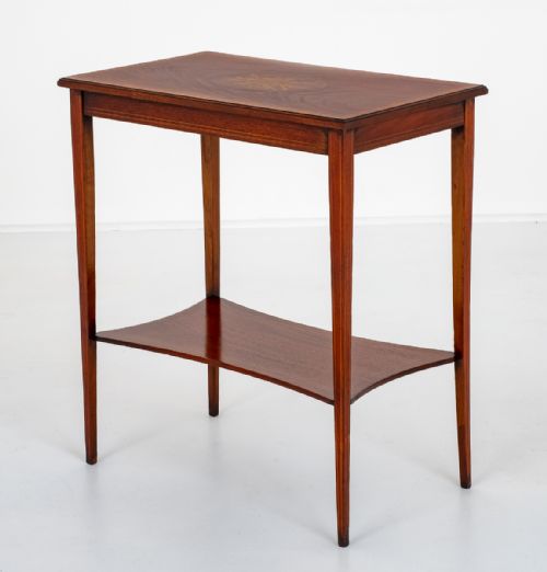 Mahogany Inlaid Occasional Table