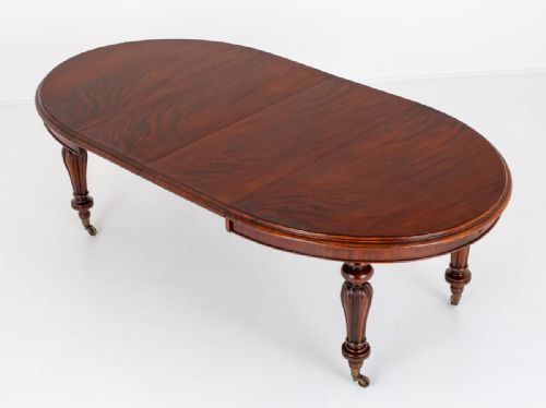 Victorian Mahogany 2 Leaf Extending Dining Table