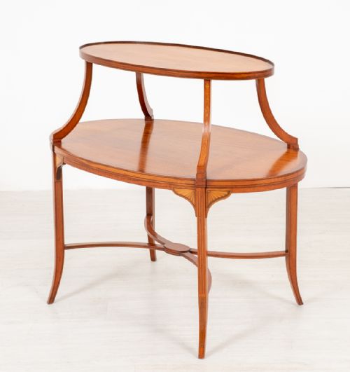 Good Quality Satinwood Etagere