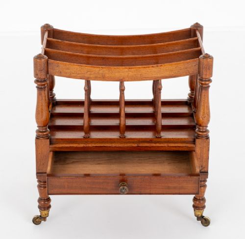 WILLIAM IV MAHOGANY CANTERBURY - ADDITIONAL PHOTO 4