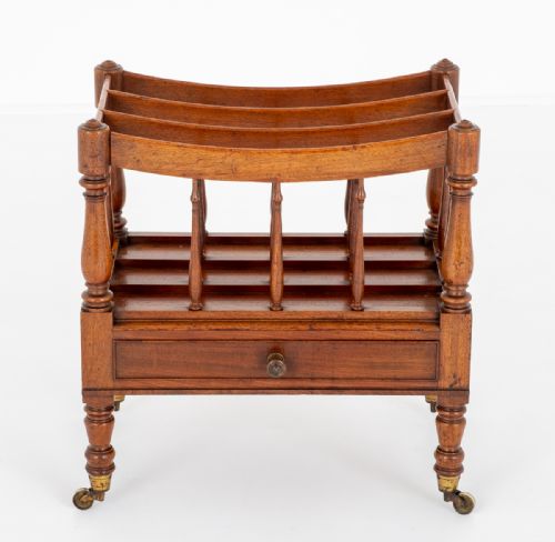 WILLIAM IV MAHOGANY CANTERBURY - ADDITIONAL PHOTO 1