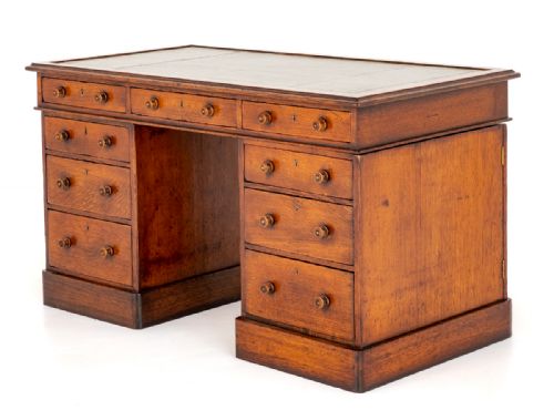 Victorian Oak Partners Desk