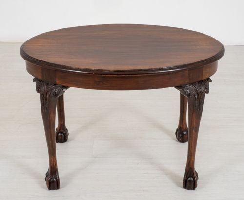 Mahogany Chippendale Style Oval Coffee Table