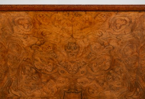 VICTORIAN BURR WALNUT STRETCHER TABLE - ADDITIONAL PHOTO 6