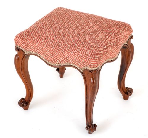 VICTORIAN ROSEWOOD STOOL - ADDITIONAL PHOTO 5