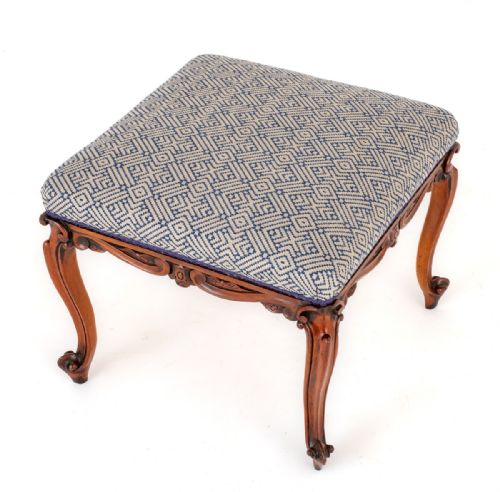 VICTORIAN MAHOGANY STOOL - ADDITIONAL PHOTO 5