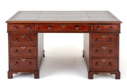 fig 1. Early Victorian Mahogany Partners Desk