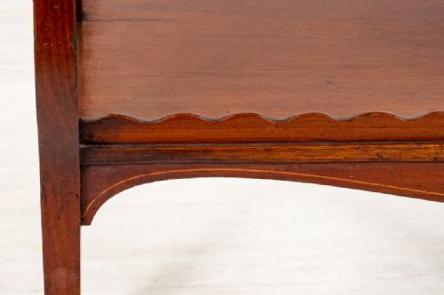 PRETTY MAHOGANY INLAID OCCASIONAL TABLE - ADDITIONAL PHOTO 3