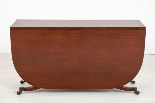 ELEGANT REGENCY MAHOGANY CUMBERLAND TABLE - ADDITIONAL PHOTO 4