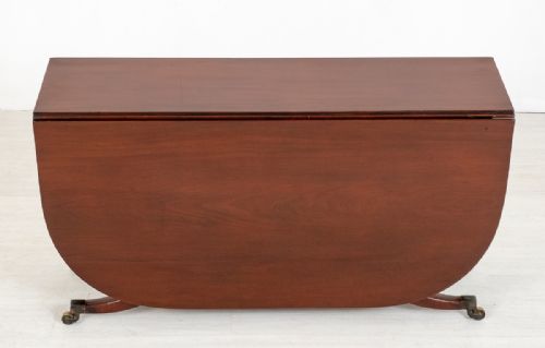 ELEGANT REGENCY MAHOGANY CUMBERLAND TABLE - ADDITIONAL PHOTO 1
