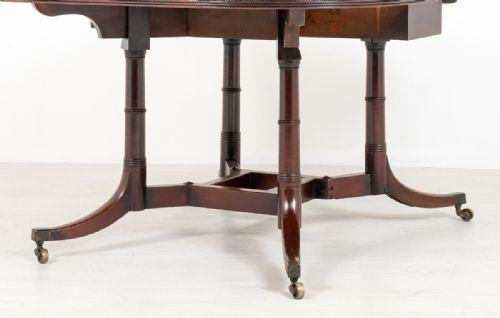 ELEGANT REGENCY MAHOGANY CUMBERLAND TABLE - ADDITIONAL PHOTO 5