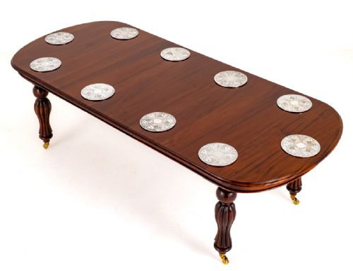 Set of 7 Silver Plate Table Mats