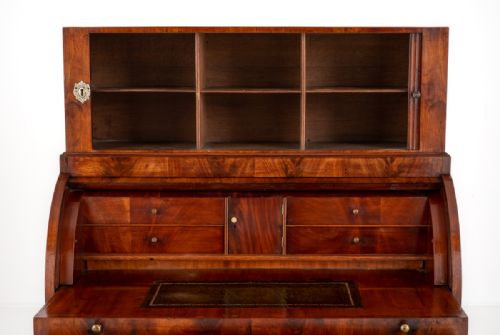 ENGLISH REGENCY MAHOGANY CYLINDER DESK - ADDITIONAL PHOTO 4