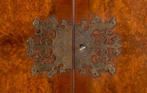 fig 1. A Very Stylish Burr Walnut Cocktail Cabinet
