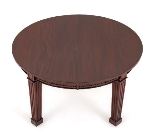 GOOD QUALITY MAHOGANY 2 LEAF EXTENDING DINING TABLE - ADDITIONAL PHOTO 6