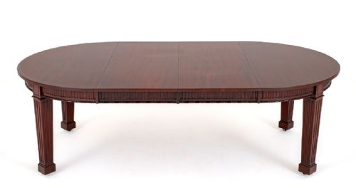 GOOD QUALITY MAHOGANY 2 LEAF EXTENDING DINING TABLE - ADDITIONAL PHOTO 5