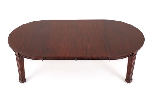 GOOD QUALITY MAHOGANY 2 LEAF EXTENDING DINING TABLE - ADDITIONAL PHOTO 7