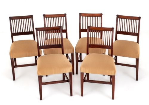Set of 6 Mahogany Regency Dining Chairs