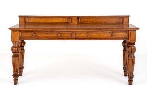 IMPRESSIVE VICTORIAN OAK SERVING TABLE - ADDITIONAL PHOTO 7