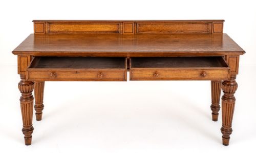 IMPRESSIVE VICTORIAN OAK SERVING TABLE - ADDITIONAL PHOTO 5