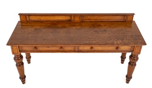 IMPRESSIVE VICTORIAN OAK SERVING TABLE - ADDITIONAL PHOTO 8