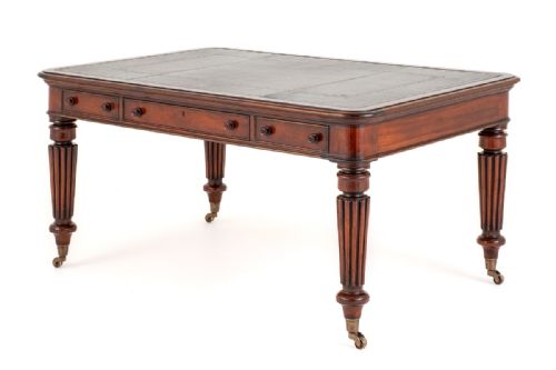 6 Drawer Regency Style Library Table