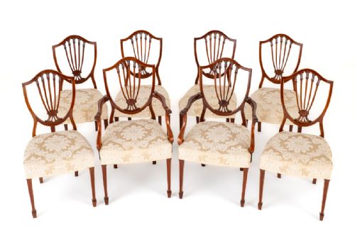 Good Quality Set of 8 Mahogany Dining Chairs
