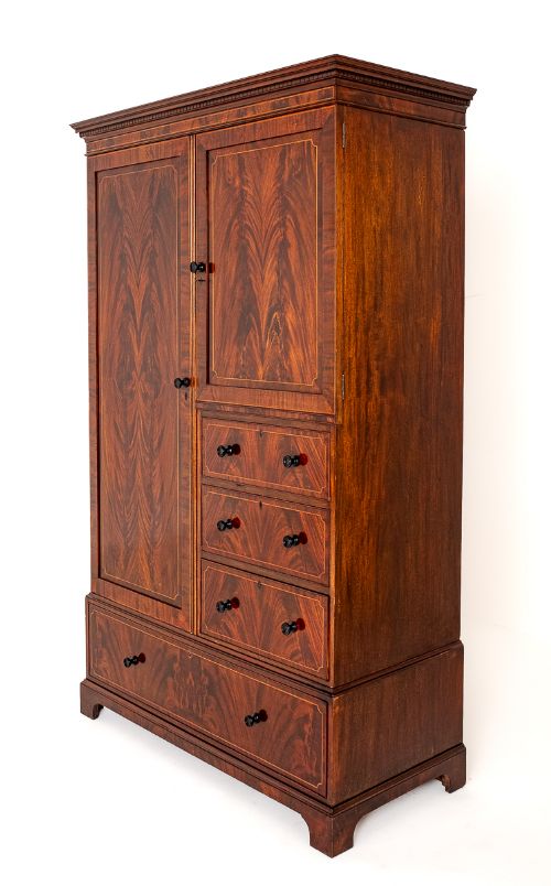 Good Quality Mahogany Compactum Wardrobe