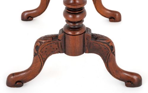 PRETTY VICTORIAN WALNUT OCCASIONAL TABLE - ADDITIONAL PHOTO 5