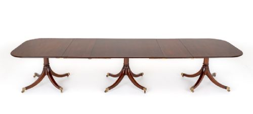fig 1. Regency Revival 3 Pedestal Dining Table