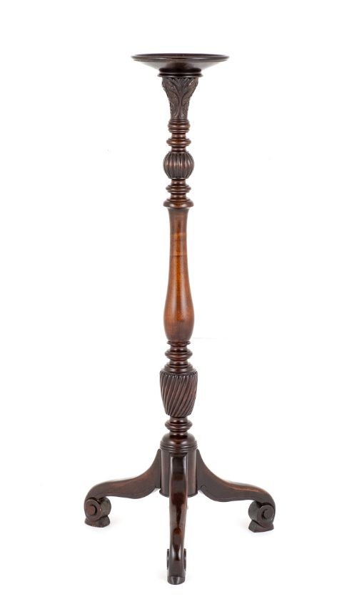 Regency Style Mahogany Torchiere