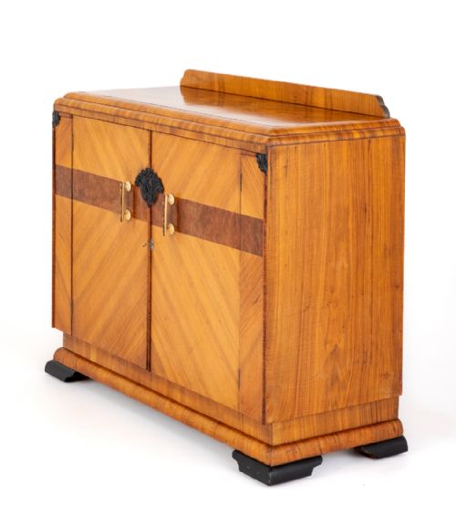 Stylish Art Deco Walnut Sideboard