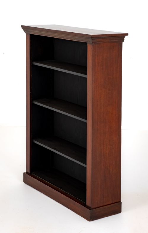 Victorian Mahogany Open Bookcase