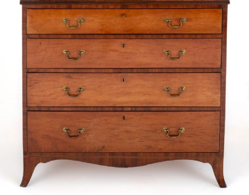 fig 1. Mahogany Georgian Library Bookcase