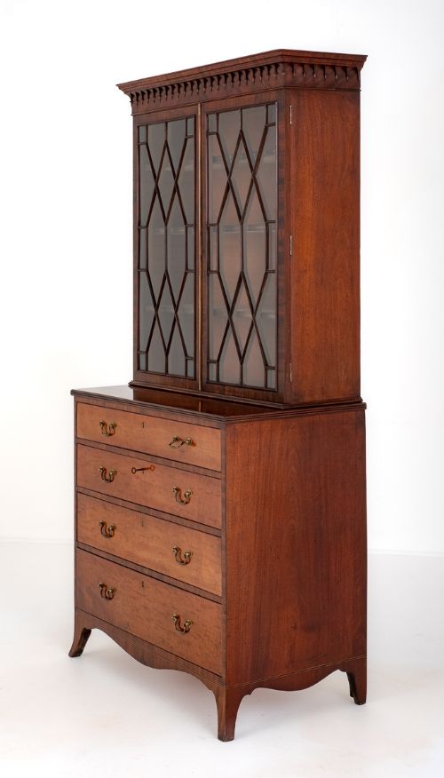 Mahogany Georgian Library Bookcase