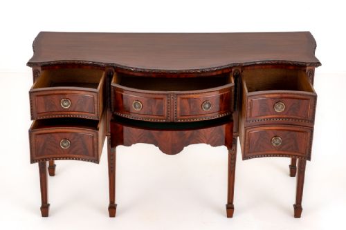 fig 1. Mahogany Hepplewhite Style Sideboard