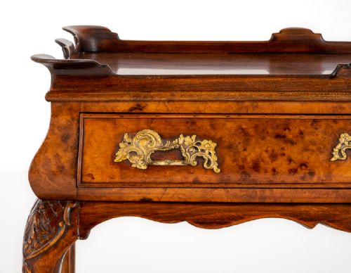 fig 1. Queen Anne Style Walnut Silver Table