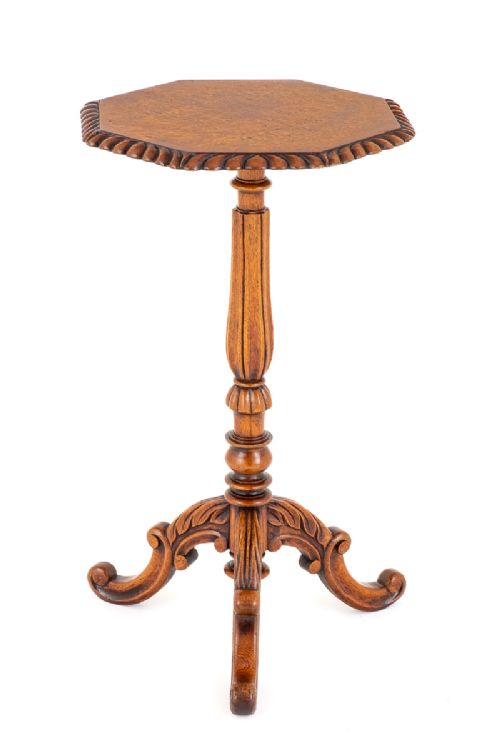 Mid Victorian Oak Wine Table