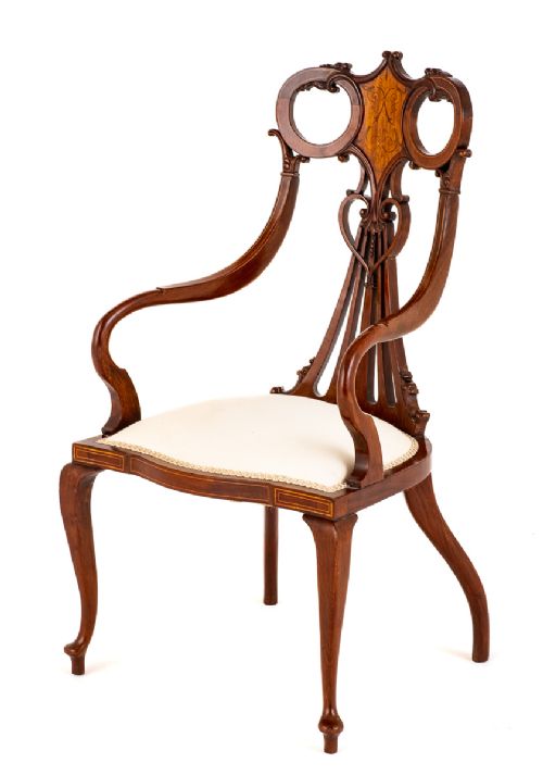 Mahogany Art Nouveau Chair