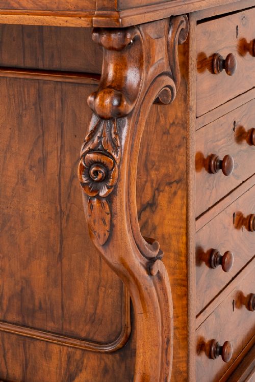 fig 1. Victorian Walnut Pop Up Davenport