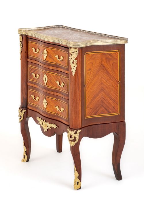 French Walnut Commode of Small Proportions