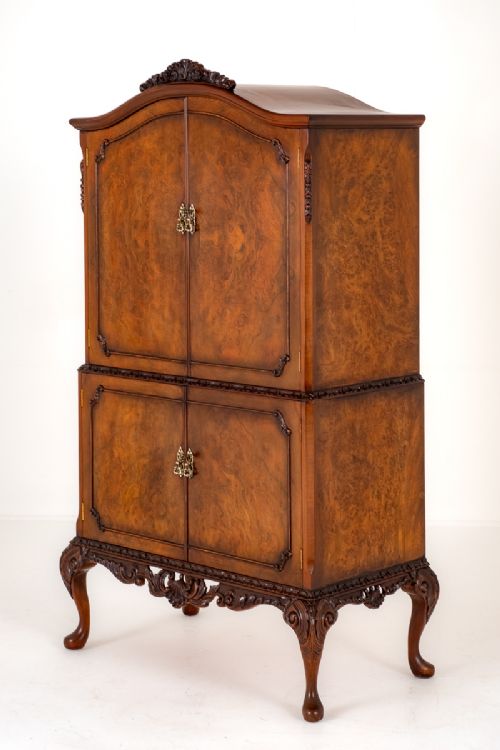 Burr Walnut Cocktail Cabinet