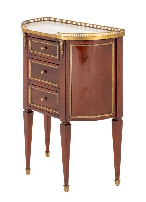 Pretty French Mahogany Side Cabinet