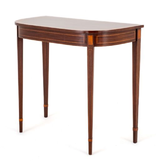 Mahogany Sheraton Revival Console Table